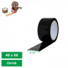 Lepicí páska polypropylenová barevná Barva: Černá, Popis: 48mm/66m