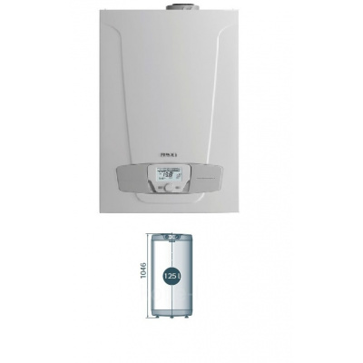 Sestava BAXI Luna Duo-Tec E 1.28 + zásobník 125l