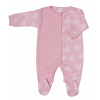 Overal kojenecký na spaní "MOTÝLEK" MKcool MK2103 starorůžový 92 (Overal dlouhý rukáv/nohavice)