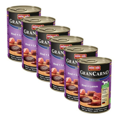 Animonda GranCarno Original Adult hovězí maso a jehněčí - 6 x 400 g