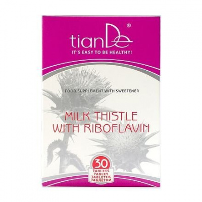 Tiande Ostropestřec s riboflavinem 30 tablet