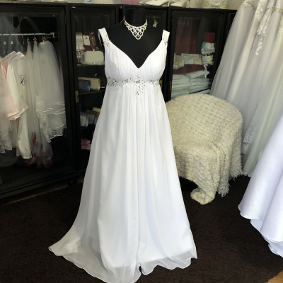 antické boho svatební šaty Lisbeth XXL-3XL