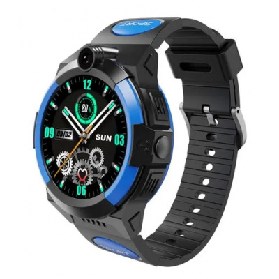 4G LTE dětské náramkové hodinky s kamerou a možností volání - Barva: Modrá