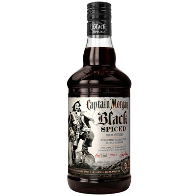 Captain Morgan Black Spiced 40% 1l (holá láhev)