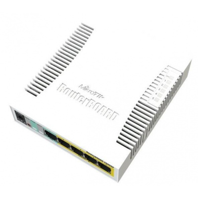 Mikrotik RouterBOARD 106-1G-4P-1S (RB260GSP) 5x GLan, 1x SFP, SwOS, POE-OUT CSS106-1G-4P-1S