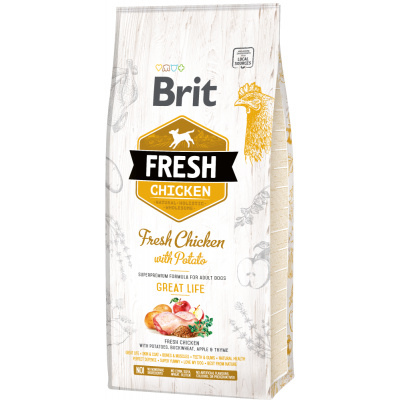 Brit Fresh Chicken with Potato Adult Great Life 2x12kg