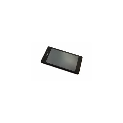 LCD displej + LCD sklo + Dotyková deska + Přední kryt Sony D2403 Xperia M2 Aqua černá