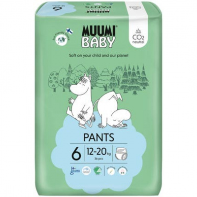 Muumi Baby Pants Junior kalhotkové EKO pleny vel. 6 (12-20 kg) 36ks