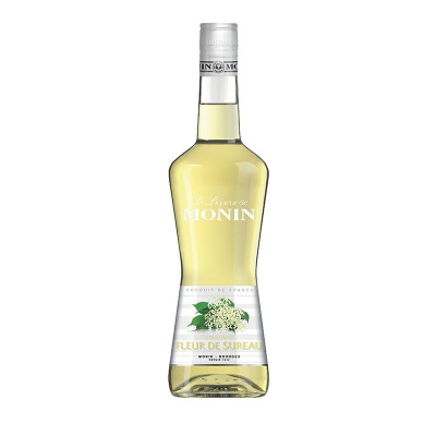 Monin Elderflower liqueur (bezový likér), 20%, 0,7l (holá lahev)