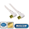 Mascom anténní kabel 7274-015, úhlové IEC konektory 1,5m