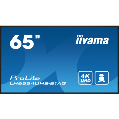 iiyama ProLite/LH6554UHS-B1AG/64,5"/IPS/4K UHD/60Hz/8ms/Black/3R - LH6554UHS-B1AG
