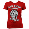 Dámské tričko Zprávař San Diego Channel 4 M