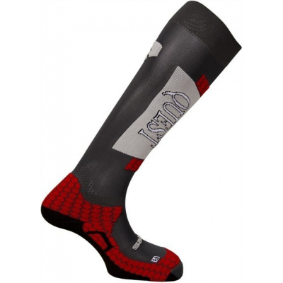 ponožky Salomon Quest grey/red 11/12 - S/3,5-5