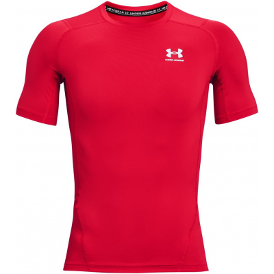 Pánské kompresní tričko s krátkým rukávem Under Armour HG ARMOUR COMP SS červené 1361518-600 - L
