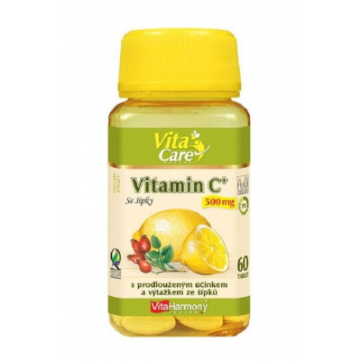 VitaHarmony Vitamín C 500 mg se šípky 60 kapslí Doplněk stravy