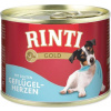 Finnern GmbH Rinti Dog Gold konzerva drůbeží srdíčka 185g
