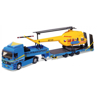 Seva Stavebnice Monti System MS 58.3 Helitransport MI-2 Mercedes Actros L 1:48 v krabici