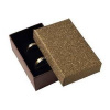 Šperky4U Dárková krabička na snubní prsteny, stříbřitě hnědá - KR0069-BR