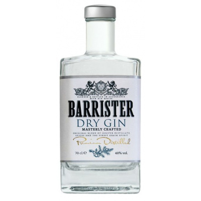 Barrister gin Dry 40% 0,7l (holá láhev)