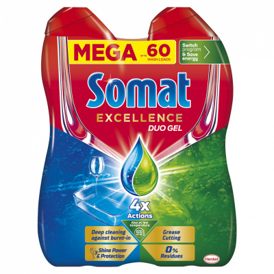 SOMAT Excellence Duo Gel 2 x 540 ml 60 dávek