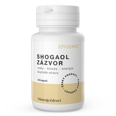 Shogaol Zázvor Epigemic® 30 kapslí (Extrakt z kořene zázvorovníku lékařského. Obsahuje vysoký podíl 6-shogaolu, látky, která se v běžném zázvorovém čaji nachází jen minimálně.)