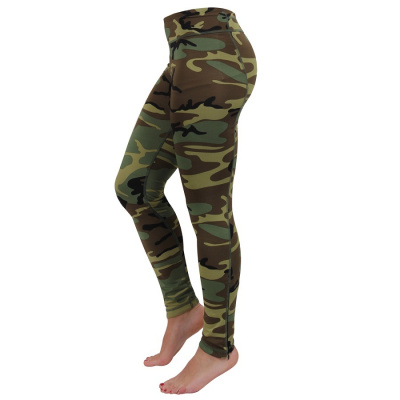 ROTHCO Legíny maskáčové WORKOUT WOODLAND Barva: US WOODLAND, Velikost: XL