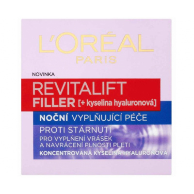 L'Oréal Paris Revitalift Filler noční krém proti vráskám 50 ml