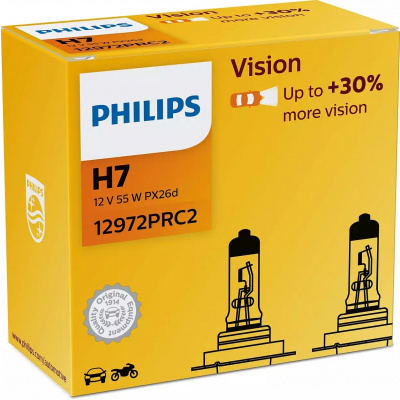 philips vision 30 h7 px26d 12v 55w –