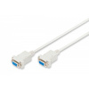 DIGITUS Zero-Modem connection cable, D-Sub9 F/F, 3.0m, snap-hoods, be (AK-610100-030-E)