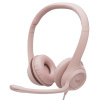 Headset Logitech H390 USB - růžový