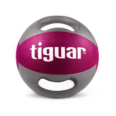 Tiguar Tiguar medicinbál s úchyty 5 kg (fialový)