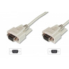 DIGITUS Datatransfer connection cable, D-Sub9 F/F, 3.0m, serial, molded, be (AK-610106-030-E)