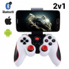 Mijoy A8 Bluetooth ovladač a gamepad a držák pro Android a iOS game pad bílá