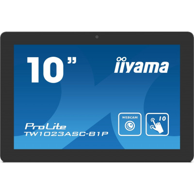 10" iiyama TW1023ASC-B1P, IPS, HD, capacitive, 10P, 450cd/m2, mini HDMI, WiFi, Webcam, Android 8.1