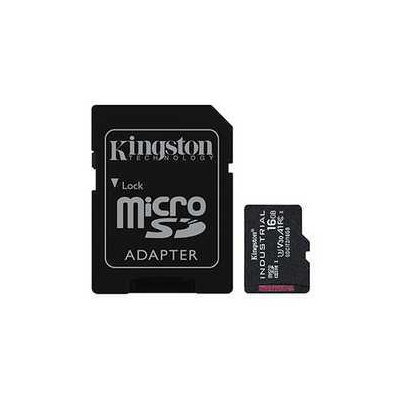 Kingston paměťová karta Industrial C10, 16GB, micro SDHC, SDCIT2/16GB, UHS-I U3 (Class 10