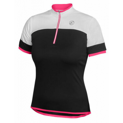 dámský cyklistický dres Etape Clara, černá/růžová XL