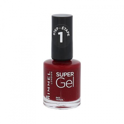 Rimmel London Super Gel STEP1 gelový lak na nehty 12 ml odstín 043 venus