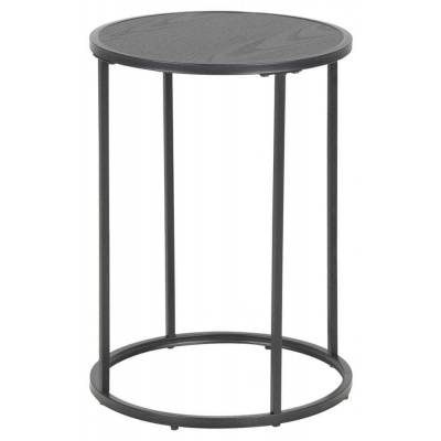 Design Scandinavia Odkládací stolek Seaford, 55 cm, černá