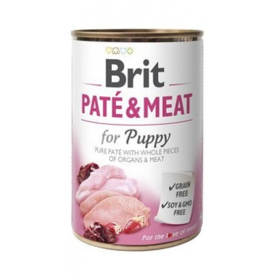 Brit Dog konz Paté & Meat Puppy 400g, Velikost balení 400g