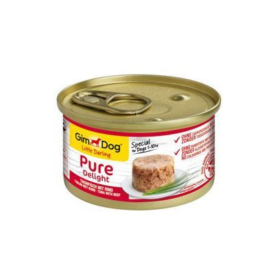 Gimdog Pure delight tuňák s hovězím 85 g