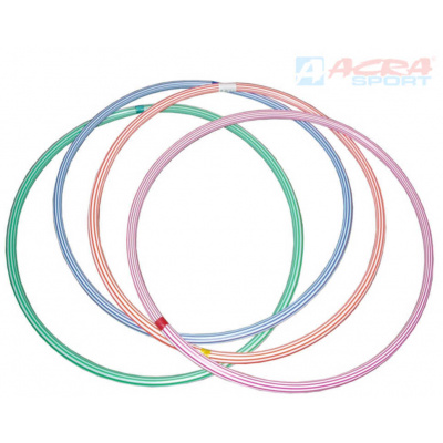 ACRA Obruč gymnastická hula hoop 50cm dětský fitness kruh 4 barvy - 85954
