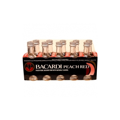 Rum Bacardi Peach Red 35% 50ml x10 miniatura