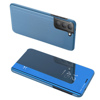 Beweare Clear View neoriginální pouzdro na Samsung Galaxy S21 FE 5G - modré