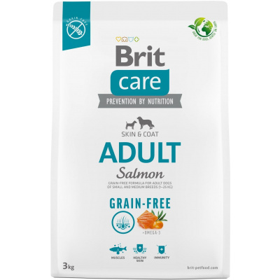 Brit Care Dog Grain-free Adult - salmon and potato, 3kg
