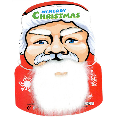 Vousy mikuláš / Santa s nalepovacím obočím (020238)