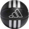 adidas 3S RUBBER MINI Mini basketbalový míč, černá, 3