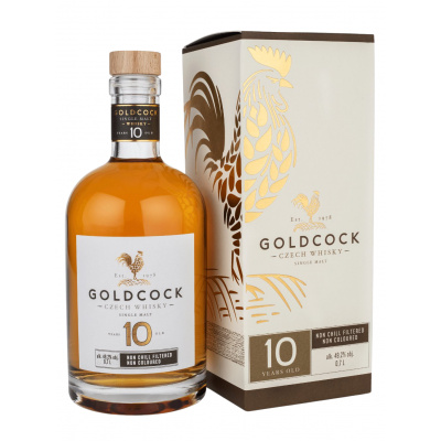 Gold Cock 10yo single malt whisky 49,2% 0,7L (karton)