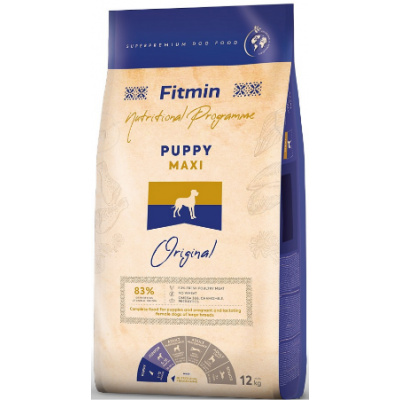 Fitmin dog Maxi Puppy 3 x 12 kg+DOPRAVA ZDARMA+1x masíčka Perrito (+ SLEVA PO REGISTRACI / PŘIHLÁŠENÍ ;))