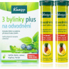 Kneipp Odvodňovací kúra Kneipp 3 bylinky na odvodnění tobolky na odvodnění organismu 60 ks + Kneipp Odvodnění šumivé tablety na odvodnění organismu 40 tbl