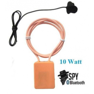 SpyTech Špionážní sluchátko s Bluetooth smyčkou + 10W zesilovač + externí mikrofón - TOP 2021 - Barva: Světlá smyčka + světlé sluchátko MicSpy TE-09